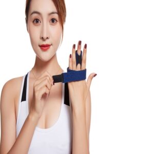 TINYOUTH Trigger Finger Splint, Adjustable Thumb Brace with Built-in Strips Support Bonus Fastening Tape for Hand Stabilizing Support for Sprains, Pain Relief, Mallet Injury, Arthritis, Tendonitis