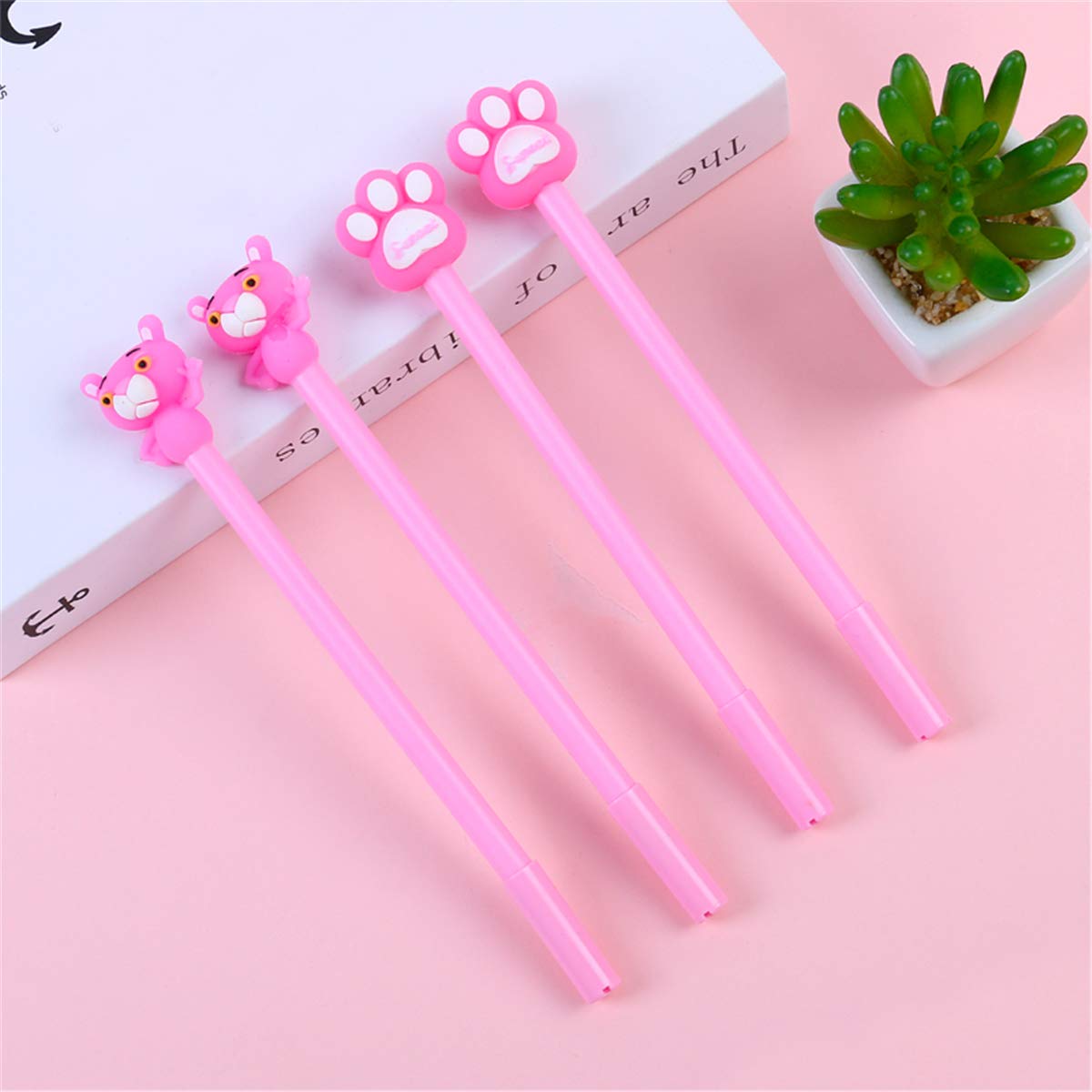 Cartoon Tiger and claw Shape Gel Ink Pens school office supplies for girls Stationery novelty pens for kids stationary (5)