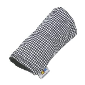 Sunfish Tartan Golf Headcover Set Black and White Plaid Houndstooth - Driver, Fairway, Hybrid