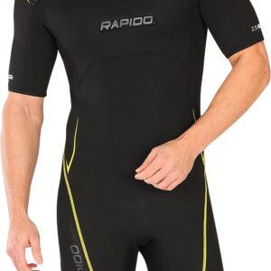 Rapido Boutique Collection Men's Equator Superior Flex Stretch Neoprene Wetsuit Shorty Scuba Snorkeling Surf Suit