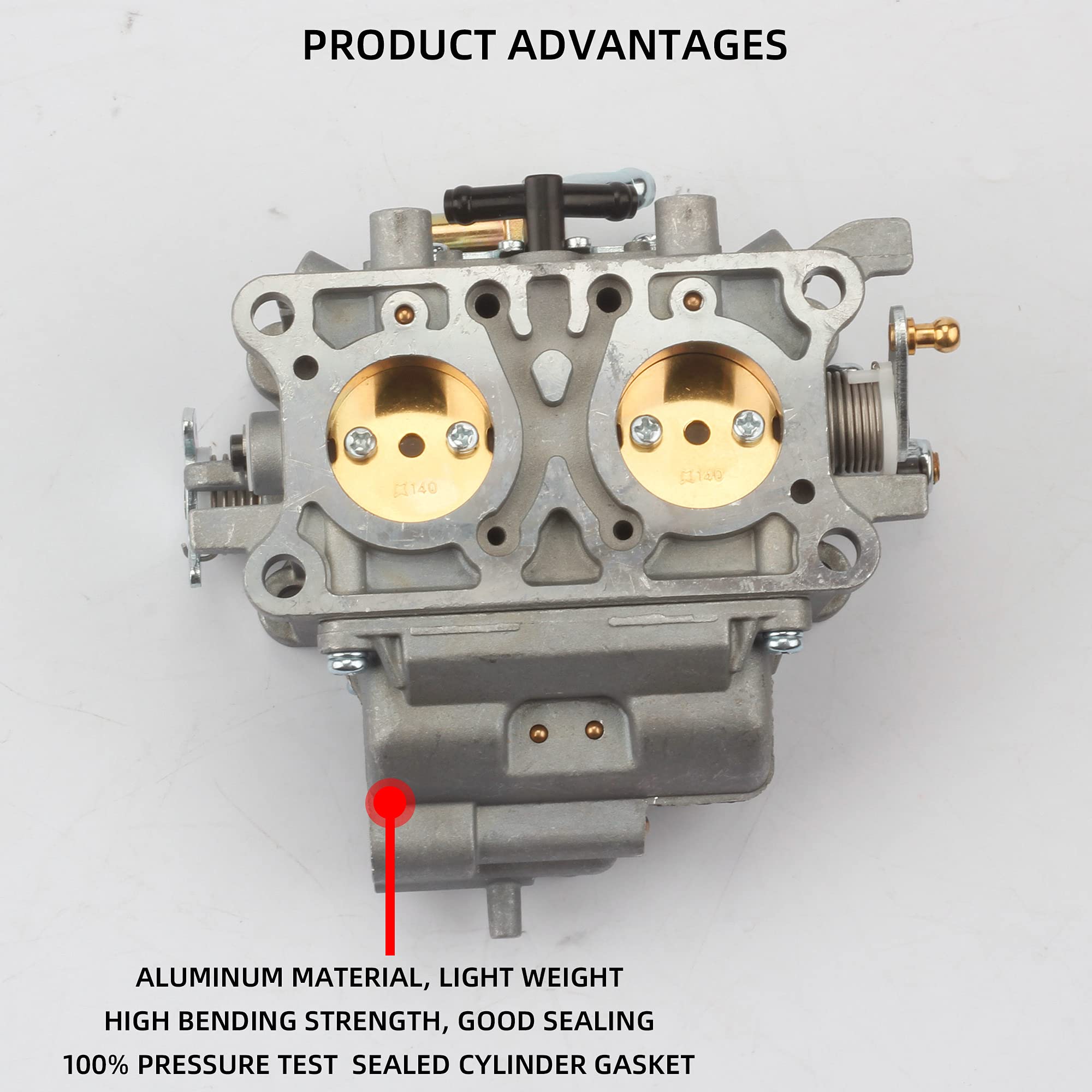 Dasbecan 15003-2766 Carburetor Carb with Repair Kit Compatible with Kawasaki Mule 3000 3010 3020 2001-2008 Trans 4x4 Carb kit