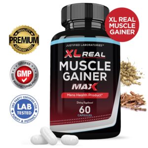 XL Real Muscle Gainer Max 1600MG Advanced Men's Heath Formula 60 Capsules