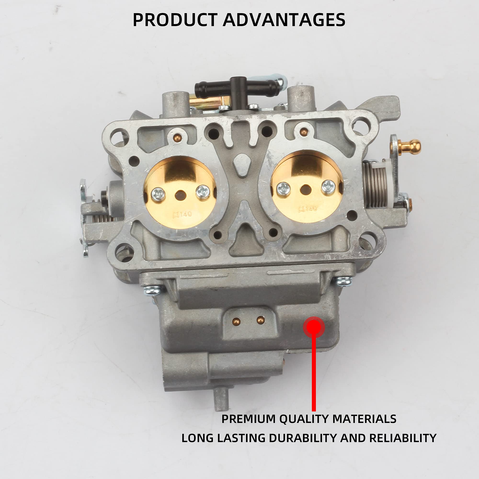 Dasbecan 15003-2766 Carburetor Carb with Repair Kit Compatible with Kawasaki Mule 3000 3010 3020 2001-2008 Trans 4x4 Carb kit