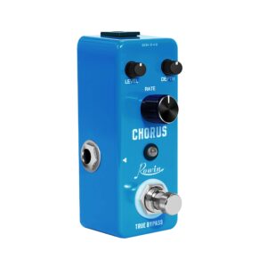 Rowin Analog Chorus Guitar Effect Pedal with 9V DC 1A Pedal Power Supply