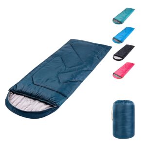 Sleeping Bags 40℉ for Adults & Kids, 87" x 40" Oversized Camping Sleeping Bag - Waterproof, Lightweight, Portable - 3 Season Warm & Cool Weather- Ideal for Hiking Backpacking Camping