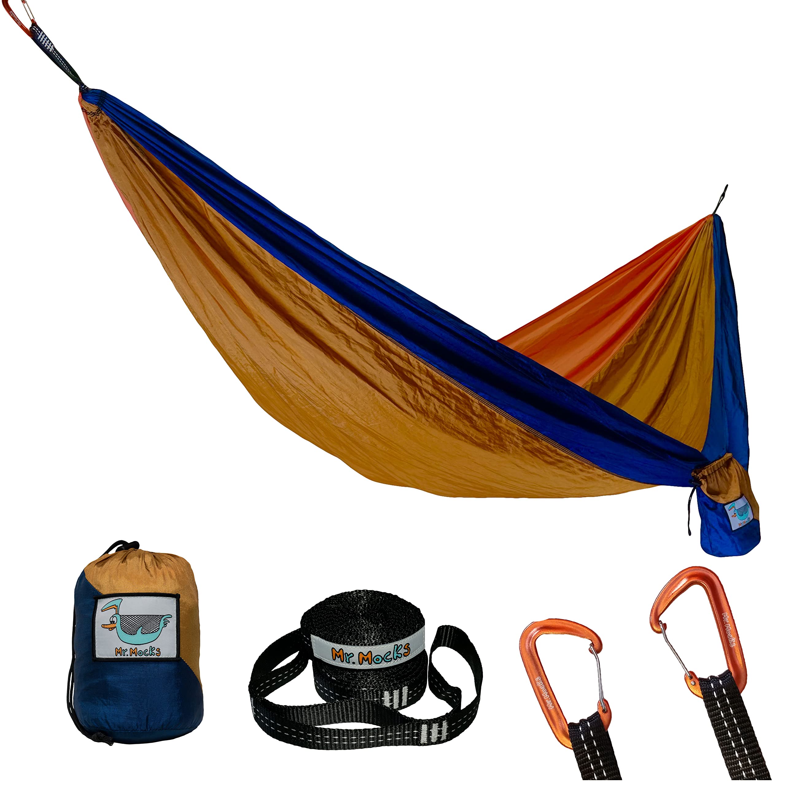 Mr. Mocks Camping Hammocks | Single Double and Bunk Bed Backpacking Hammock | Featherlite Outdoorsman Survival | hammok hamick hamock | (Wild Turkey, Single)