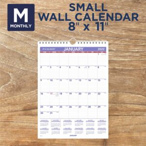 2022 Wall Calendar by AT-A-GLANCE, 8" x 11", Small, Monthly (PM128)