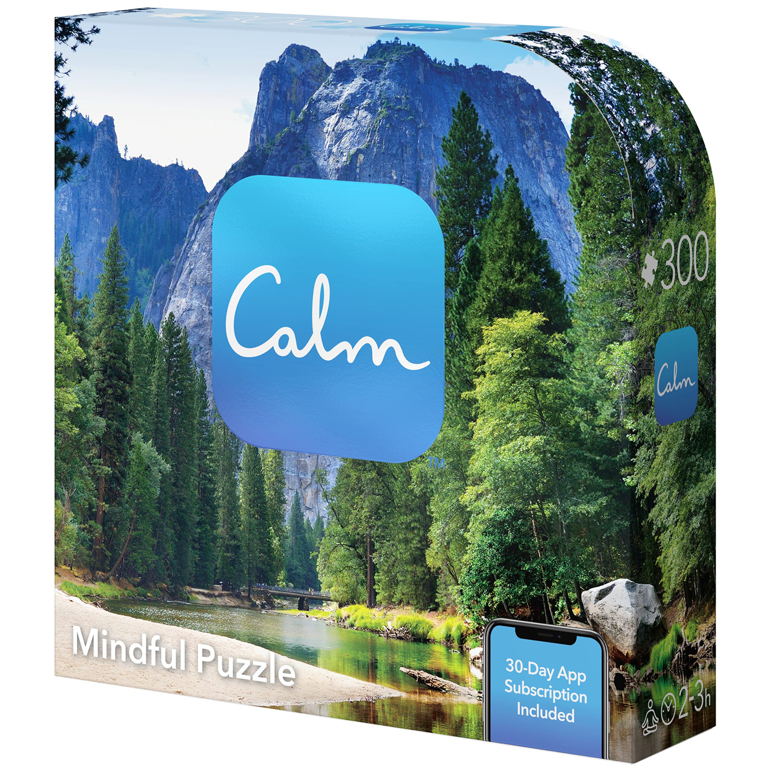 Spin Master 300-Piece Calm Jigsaw Puzzle for Relaxation, Stress Relief