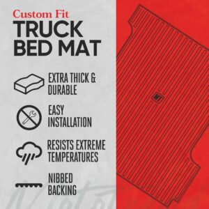 Motor Trend Custom Fit 3D Truck Bed Mat for 2015-2024 Ford F-150 5.5 ft CrewCab Bed Liner, Includes 22-24 Lightning Crew/Super Crew, All Weather Ford F-150 5.5 ft Bed Mat