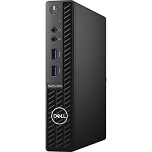 Dell OptiPlex 3000 3080 Desktop Computer - Intel Core i5 10th Gen i5-10500T Hexa-core (6 Core) 2.30 GHz - 8 GB RAM DDR4 SDRAM - 256 GB NVMe M.2 PCI Express M.2 SSD - Micro PC - Black