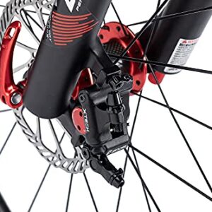 BUCKLOS Zoom HB-100 MTB Line Pulling Hydraulic Disc Brake Calipers Front + Rear, Aluminum Alloy Mountain Bike Hydraulic Disc Brakes with is/PM Universal Caliper Adapter for XC Trail, Fat Bike…