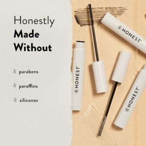 Honest Beauty Honestly Healthy Serum-Infused Lash Tint | Enhances + Conditions Lashes | Castor Oil, Red Clover Extract, Jojoba Esters | EWG Verified + Cruelty Free | Brown, 0.27 fl oz