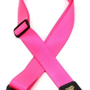 Ernie Ball Premium Guitar Strap, Neon Pink (P05321)