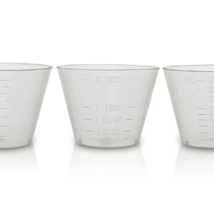 Eight30east - 200ct, 1oz, Flexible Graduated Measuring Medicine Cups, Non-Sterile, Semi-Clear, Easy Read