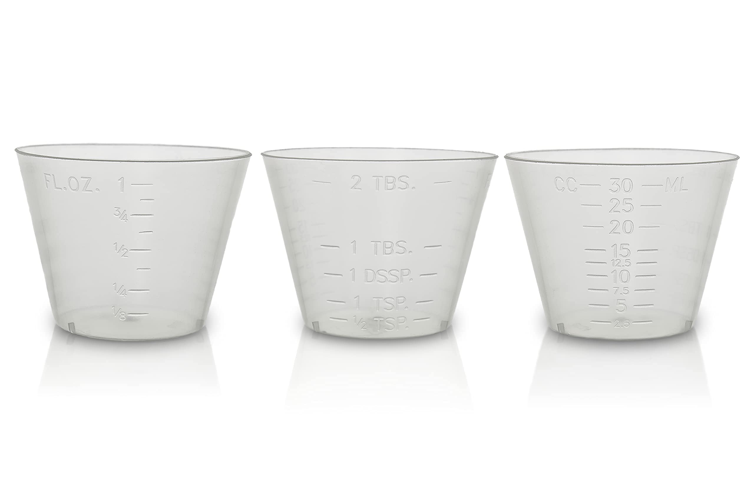 Eight30east - 200ct, 1oz, Flexible Graduated Measuring Medicine Cups, Non-Sterile, Semi-Clear, Easy Read