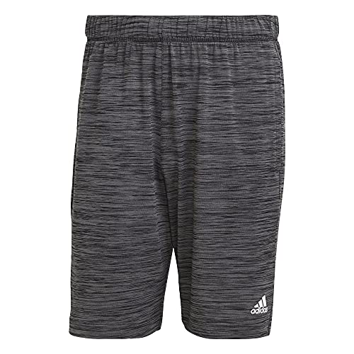 adidas Designed to Move Aeroready Primegreen Men's Shorts (Black Melange) (X-Large)