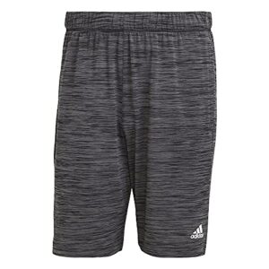 adidas designed to move aeroready primegreen men's shorts (black melange) (small)