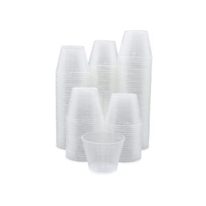 Eight30east - 200ct, 1oz, Flexible Graduated Measuring Medicine Cups, Non-Sterile, Semi-Clear, Easy Read