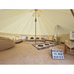 Outdoor Waterproof Family Glamping Yurt Oxford Cloth Bell Tent for Event Wedding Party (Diameter 4M)