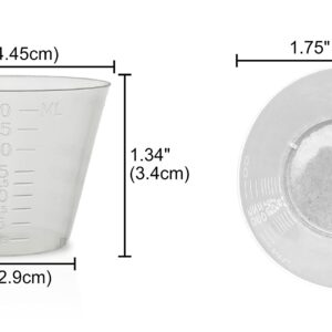 Eight30east - 200ct, 1oz, Flexible Graduated Measuring Medicine Cups, Non-Sterile, Semi-Clear, Easy Read