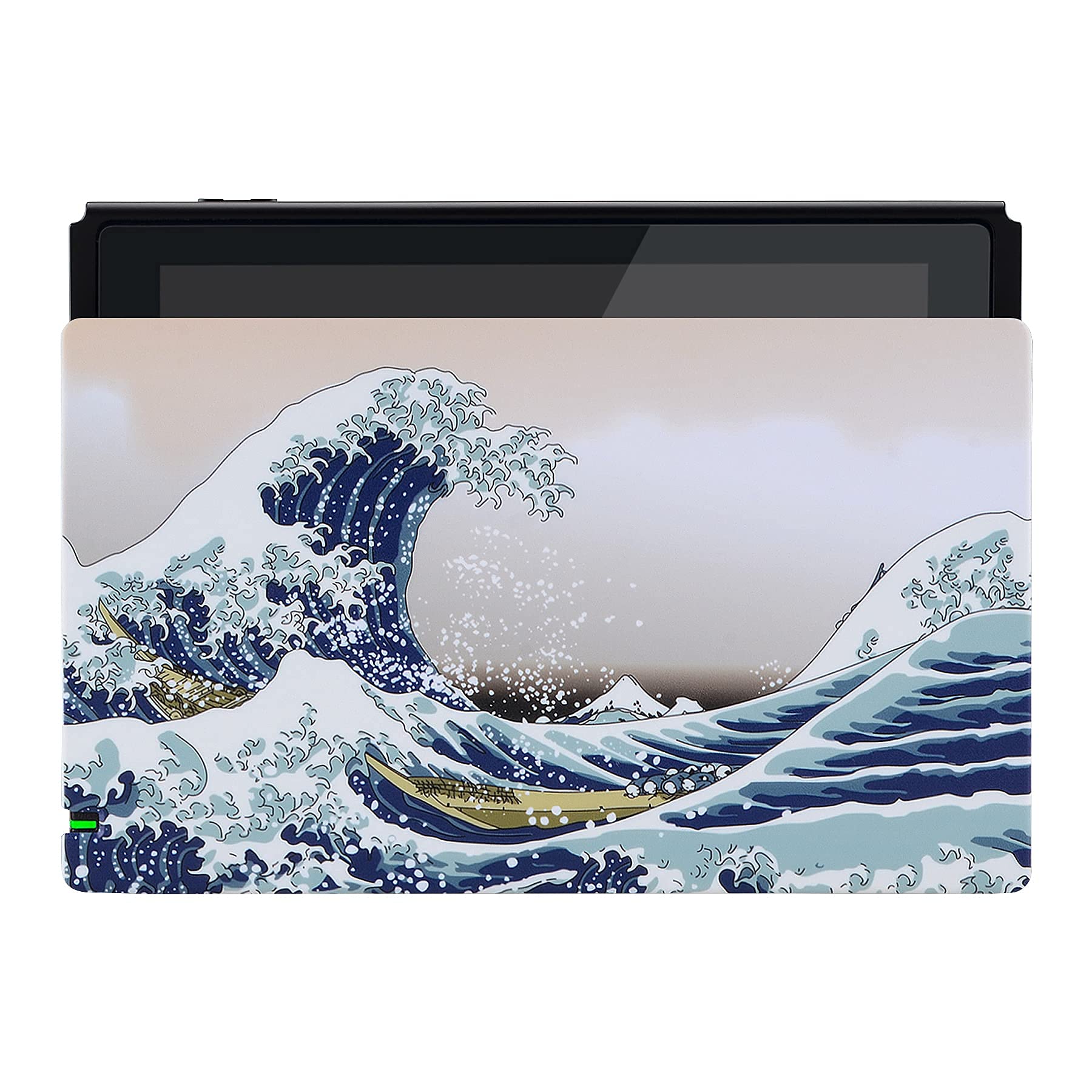 PlayVital The Great Wave Custom Dock Cover for Nintendo Switch, Dust Anti Scratch PC Hard Faceplate Shell Cover for Nintendo Switch Charging Dock - Dock NOT Included