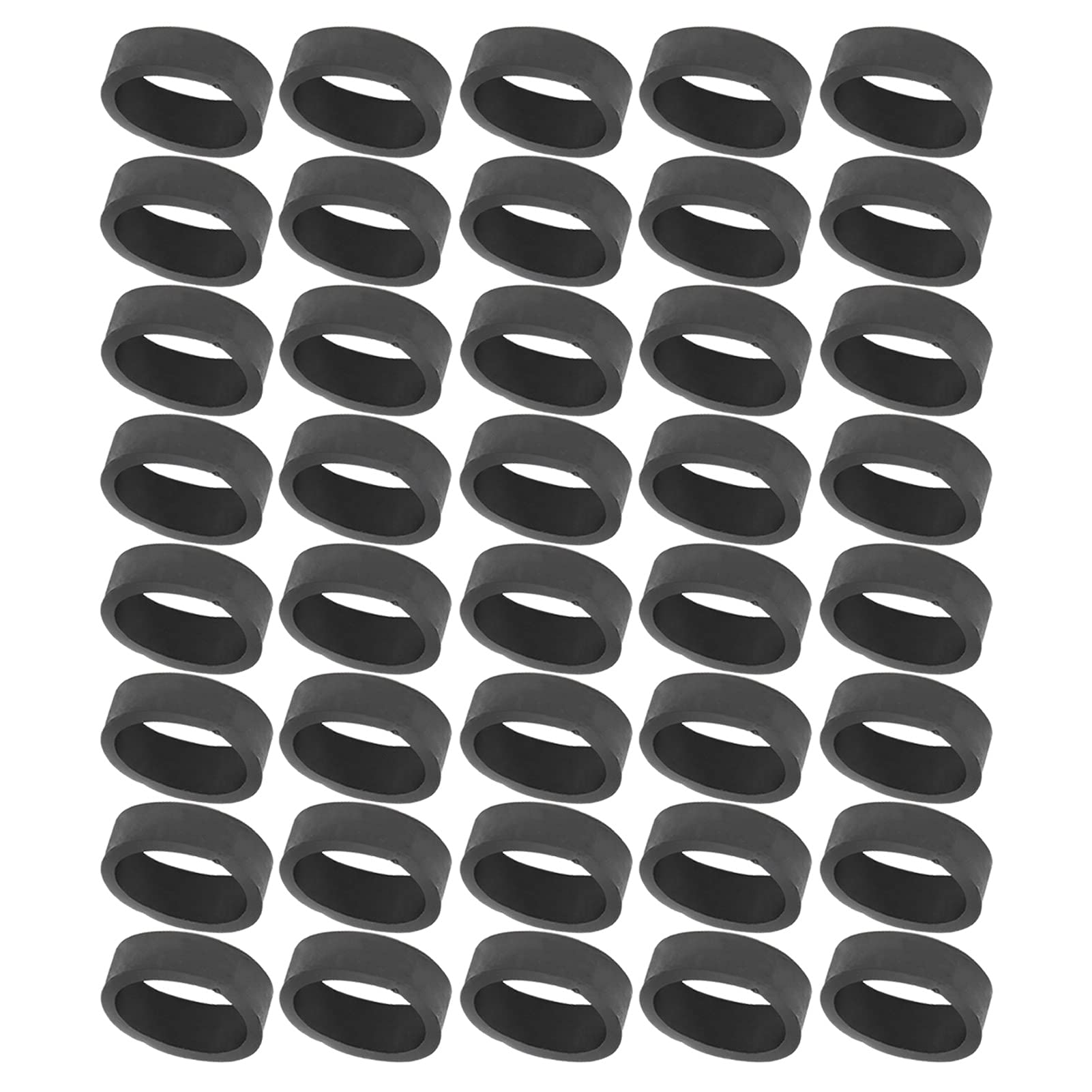 VBESTLIFE 40pcs Fishing Rod Rings,Fishing Rod Ring Silicone Winding Check Decorating Ring Trim Adapter for Fishing Rod Building/Repairing/Maintaining(20MM) Fishing Tools and