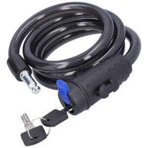 01 02 015 Bike Lock with Mounting Bracket, Easy to Carry Around and Use Anti‑Theft Bike Lock for Indoors and Outdoors