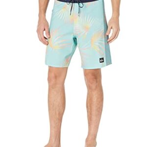 Quiksilver Men's Standard Highlite Arch 19 Boardshort Swim Trunk, Angel Blue, 34