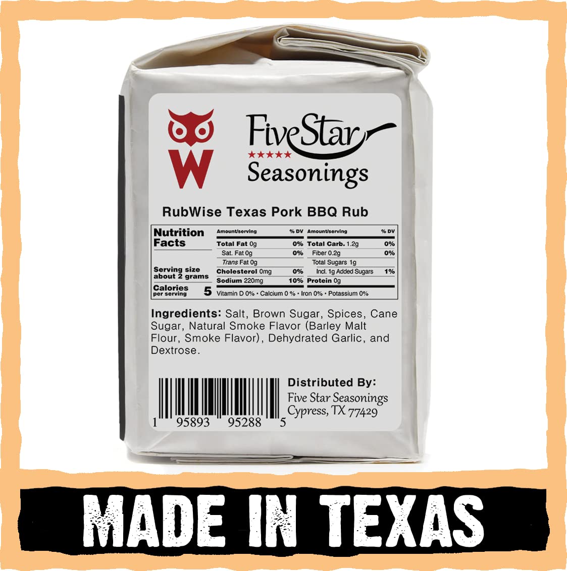 RubWise Texas Style BBQ Pork Rub (1lb) | Meat BBQ Rubs and Spices for Smoking and Grilling | Dry Rubs | Pork Rib Rub Seasoning | Great on Pork Shoulder, Spare Ribs, Tenderloin, Chops, Pork Butt (No MSG)