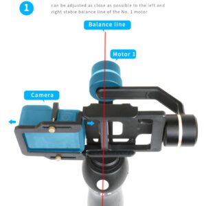 FEICHAO Camera Gimbal Conversion Splint Stabilizer Compatible for DJI Zhiyun Feiyu MOZA DJI, Gopro Hero 9 8 7 6 5 (Metal)