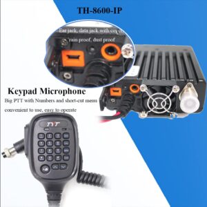 TYT TH-8600 Mini 25 Watt Dual Band Mobile Radio Station IP67 Waterproof Radio VHF UHF Transceiver