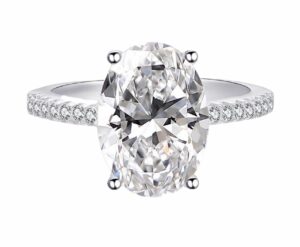 flyyqmiao 925 silver 3ct engagement rings oval cut cubic zirconia cz wedding promise rings for her stunning bands anniversary solitaire cz simulated diamond ring for women size 6-10 (7#)