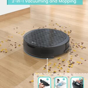 Lefant Robot Vacuum M213S, 3200Pa Powerful Suction, 150Mins Runtime, Tangle Free, Slim, Works with WiFi/App/Alexa, Robot Vacuum and Mop Combo, Ideal for Pet Hair, Carpets, Hard Floors