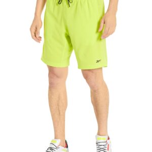 Reebok Men's Standard Workout Ready Woven Shorts, Acid Yellow, Large