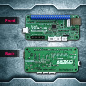 Brook Zero- Pi Fighting Board Easy Version - Compatible with Switch/ PS3/ PS2/ PS/PC(X-Input)/ Retro Gaming Emulator to Arcade Stick Screw Terminal Header Included