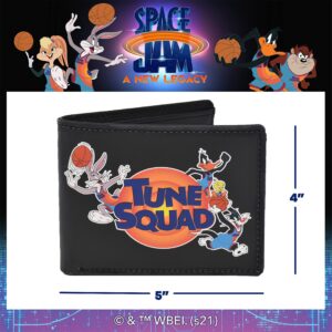 Concept One Warner Bros Space Jam A New Legacy Tune Squad Bifold Wallet in a Decorative Tin Case, Multi