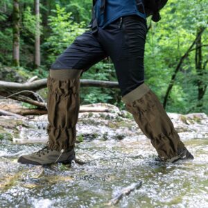 Uponauot Thicken Oxford Snake Gaiters Snake Bite Protection Gator for Lower Legs Boot Gaiters for Hiking Waterproof Hunting Boot Snow Boot Cover Adjustable Leg Gaiters for Men and Women