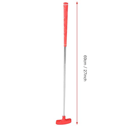 Gedourain Kids Golf Putter Steel Shaft Mini Rubber Head,for Kids(red)