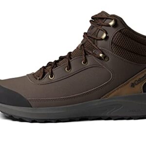 Columbia Men's Trailstorm Peak Mid Hiking Shoe, Cordovan/Black, 9