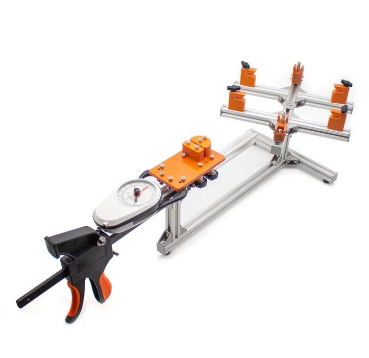 DIY Racket Frame Threading Machine Badminton Racket Stringing Machine Wire Stretcher Aluminum Alloy 20-32LB (A)