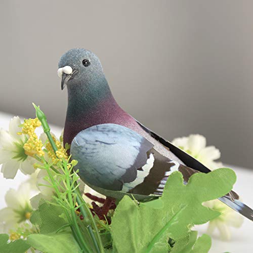 BWWNBY Simulation Foam Pigeon Model,Artificial Imitation Animal Fake Pigeon Home Garden Ornament Miniature Decoration(Random)