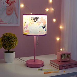 Idea Nuova Disney Princess Stick Table Lamp with Printed Shade, 15.5" H x 7.5" W,metal