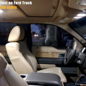 LIGHSTA 9PCS Super Bright White LED Interior Light Kit Package for Ford F150 2009 2010 2011 2012 2013 2014 + Cargo Lights + License Plate Lights and Install Tool