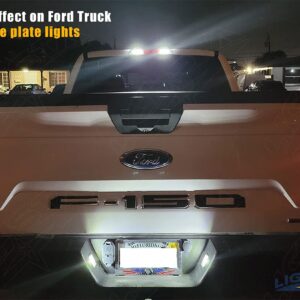 LIGHSTA 9PCS Super Bright White LED Interior Light Kit Package for Ford F150 2009 2010 2011 2012 2013 2014 + Cargo Lights + License Plate Lights and Install Tool