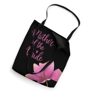 Black and Pink Floral Mother of the Bride Tote Bag