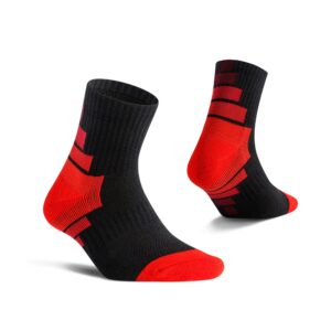 Hicomlor Athletic-Ankle-Socks for Men, Running-Socks with Cushioned, Mesh Ventilating, Arch Support, Moisture Wicking 5 pairs