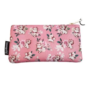 loungefly disney marie aristocats "because i'm a lady" pink aop pouch