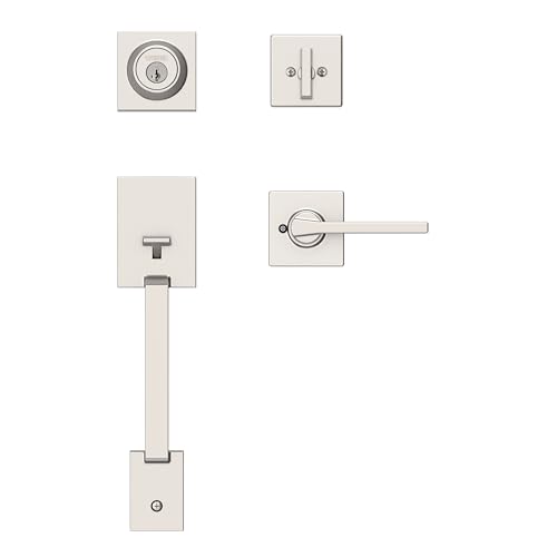 Amador/Casey Entrance Gripset - Satin Nickel + Smart Key