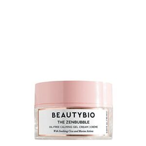 beautybio beautybio zenbubble mini gel cream. helps reduce the visible effects of stress, redness, breakouts, accelerated wrinkling, excessive dryness and enlarged pores (10 ml), 1 ct.