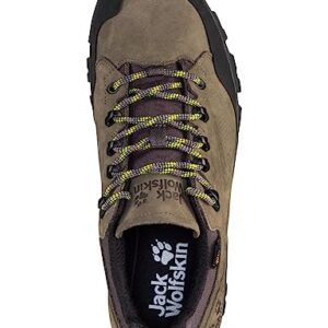 Jack Wolfskin Men's Rebellion Texapore Low M Hiking Shoe, Khaki/Phantom, 8